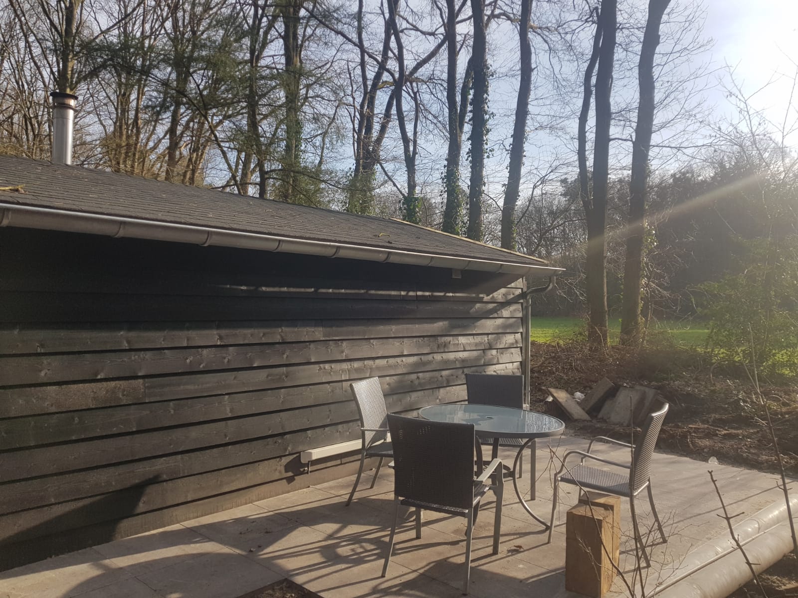 Natuurhuisje in eigen stuk bos met open haard