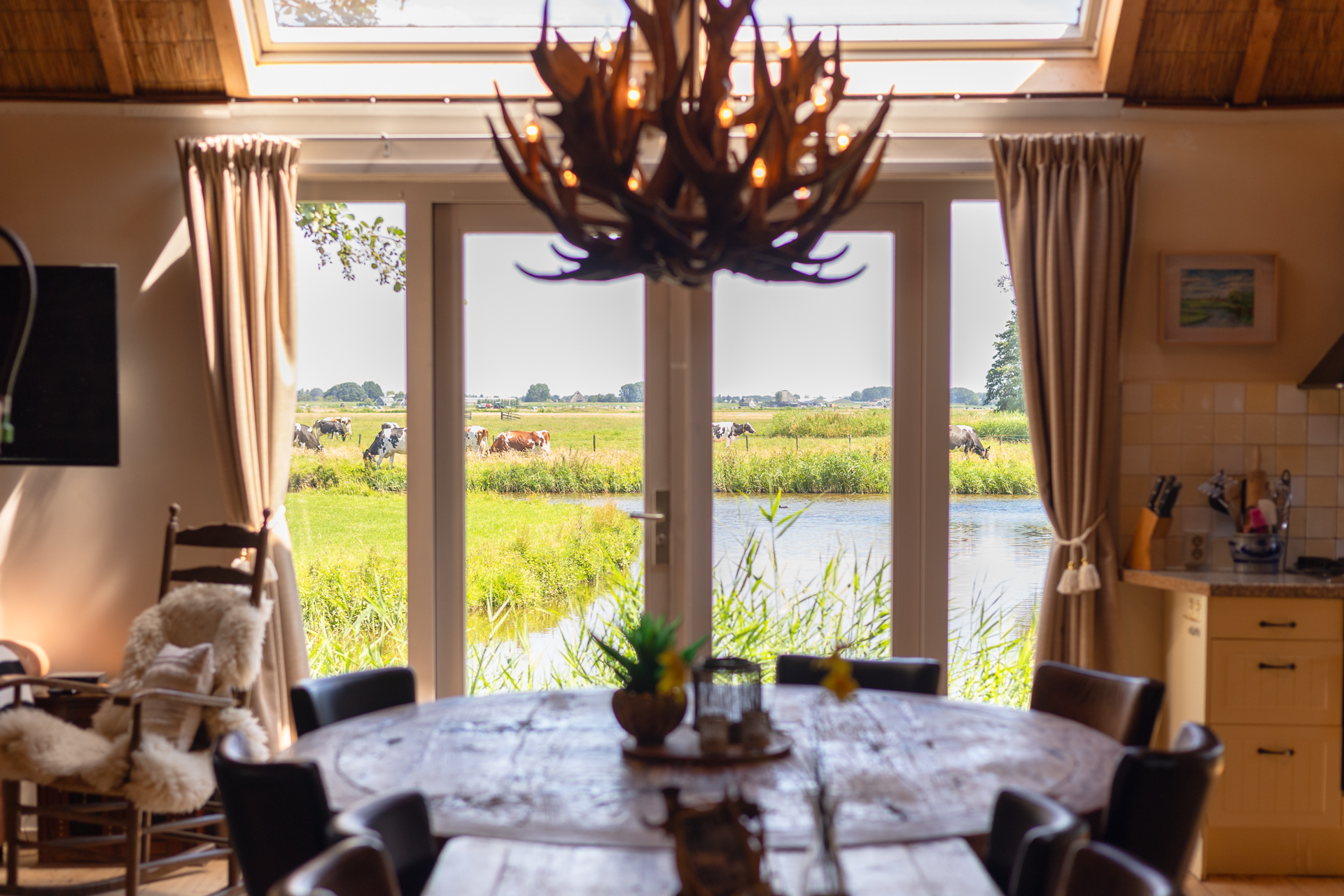 Groot vakantiehuis huis aan het water (10 p)
