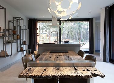 Een design bosvilla gemaakt van staal  - 12