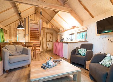 Unique wooden forest cabin with a sauna - 2
