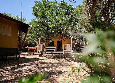 Glamping at family campsite on the Cote d'Azur