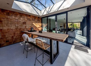 Modern wooden design villa with hot tub - 2
