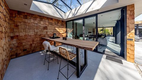 Modern wooden design villa with hot tub - 2