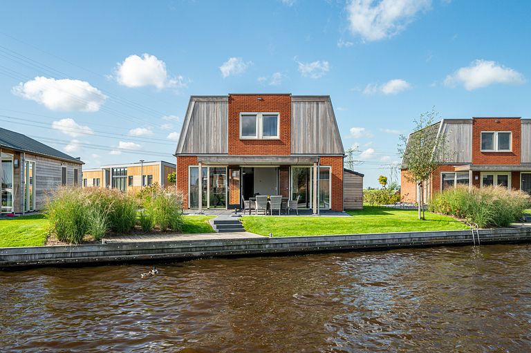 water villa with private jetty in Friesland - 1