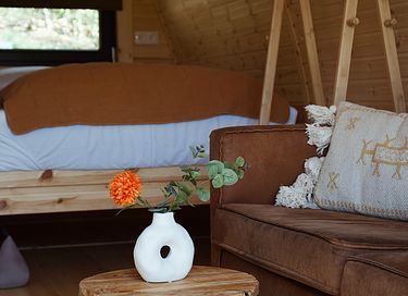 Glamping Pod mit Blick auf den Teich - 5