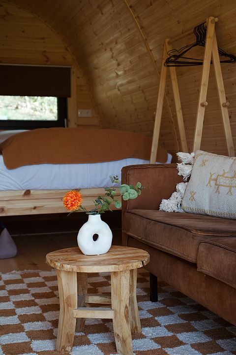Glamping Pod mit Blick auf den Teich - 5