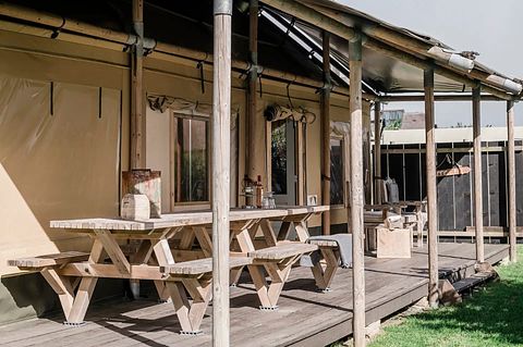 Geräumiges Glamping-Zelt mit Dusche an der Küste - 2