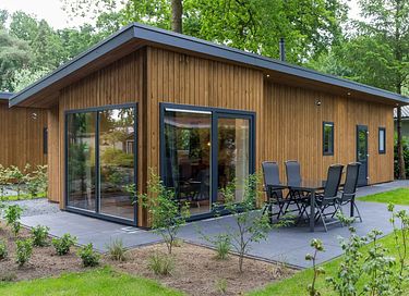 Luxe lodge op de Veluwe met wellness