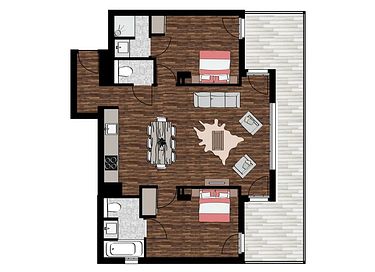 Appartement avec vue sur la montagne et balcon - 12
