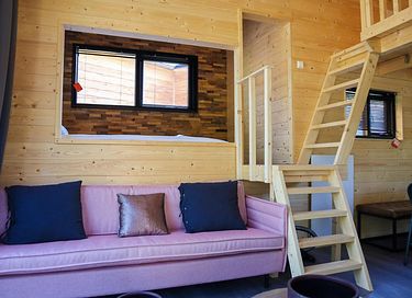 tiny house avec terrasse et foyer - 3