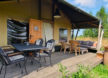 Glampingtent in Groningen met hottub