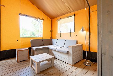 Luxe safaritent op park in Overijssel - 4