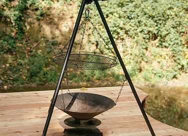 Spiegelkabine mit Whirlpool in der Natur - 11