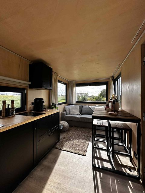 Moderne tiny house på den belgiske landsbygd - 5