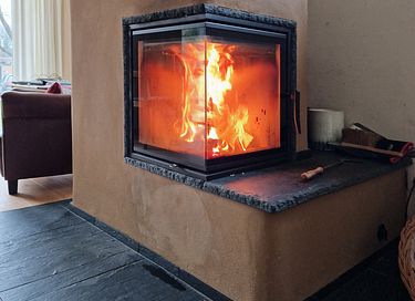 Houten natuurhuis met open haard in Duitsland - 6