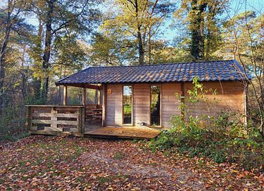 Ruime blokhut (4p) midden in het bos