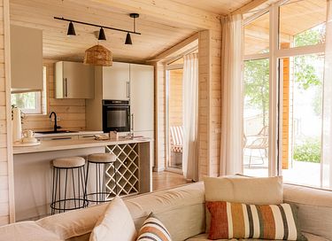 Houten lodge (5p) in mooie omgeving - 15
