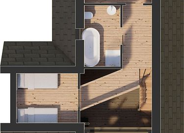 Einzigartiges Holzferienhaus mit Whirlpool (6p). - 20