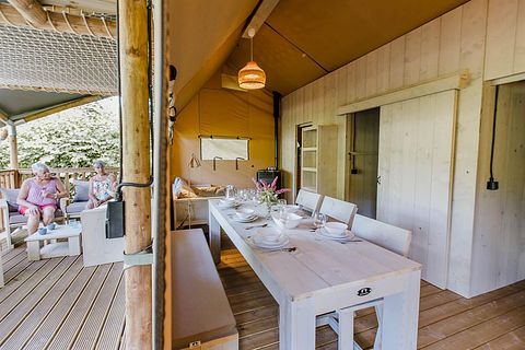 Luxe glamping tent voor 8 personen in België - 4