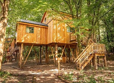 Boomhut (4p) met hottub in de Ardennen - 4