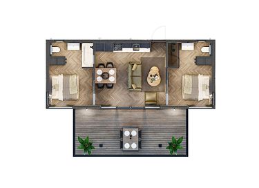 Maison de vacances chic avec bain nordique - 15