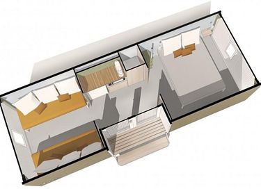  Tente de luxe avec sanitaires pour 4 personnes - 10
