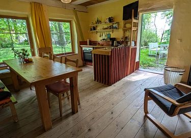 Séjour spacieux dans une grange en bois avec cinéma - 4