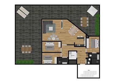 Apartment (6p) with spacious terrace - 15