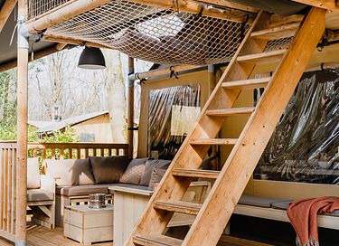 Tente de glamping spacieuse avec poêle confortable - 5