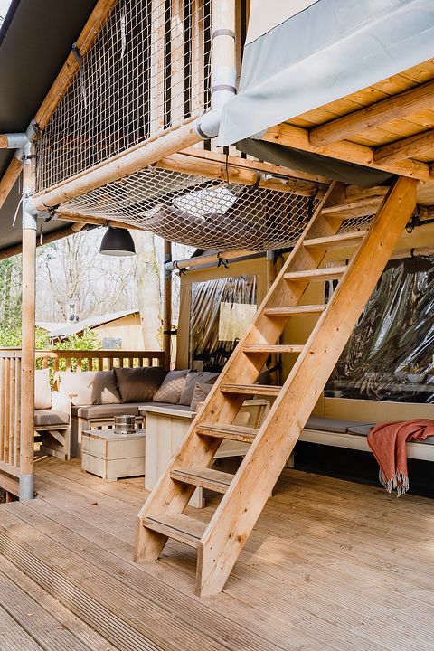 Tente de glamping spacieuse avec poêle confortable - 5