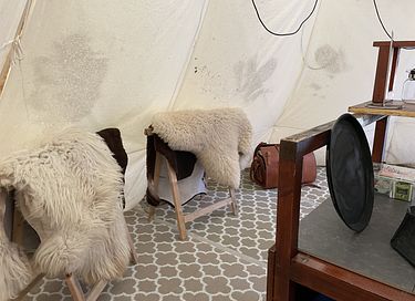 Slapen in een indiaanse tipi voor 6 personen - 9