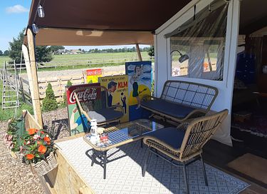 Safaritent XXL compleet in sixties stijl  - 4