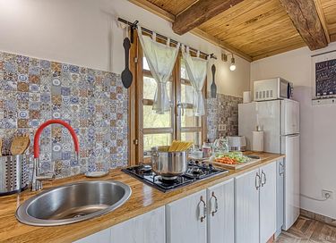 Wooden holiday home located on the space - 40