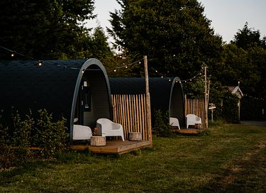Houten Glamping Pod met eigen Hottub - 4