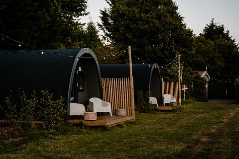Houten Glamping Pod met eigen Hottub - 4