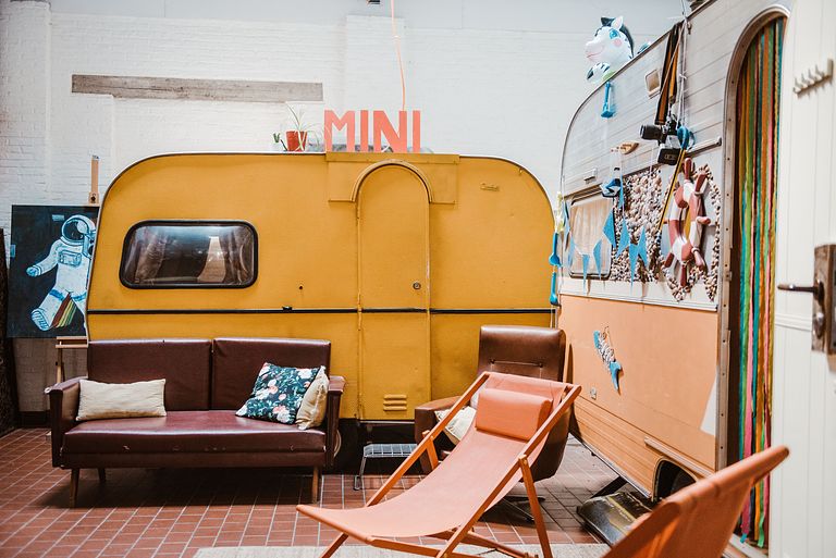 Knusse caravan in Hostel in Gent - 1