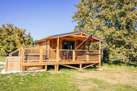 Houten lodge met privé hottub - 2