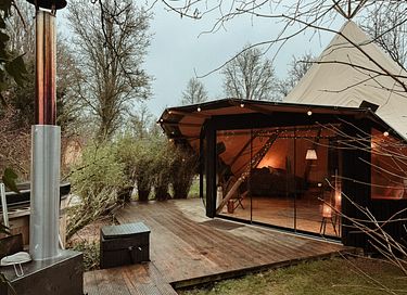 Romantische glamping tent met een hottub - 2