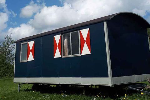 Pipowagen op het Friese platteland - 2