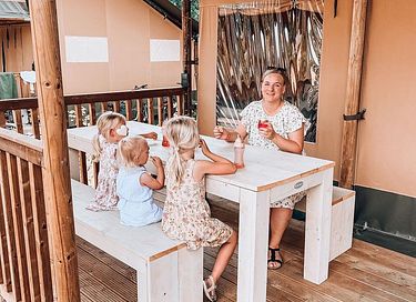 Luxe safaritent met airco voor 6 personen - 8