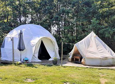 5 persoons Geodome tent lastminute aktie! - 1