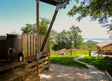 Glamping-Zelt mit Blick auf den See - 16