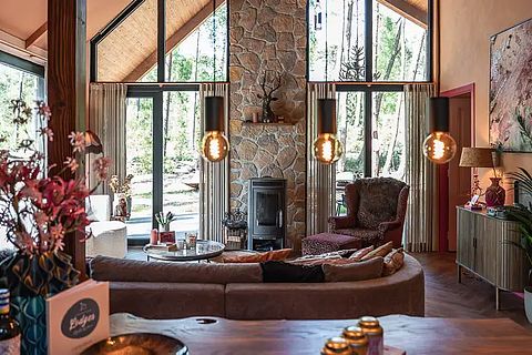 Lodge de luxe en pleine forêt avec spa privé - 5