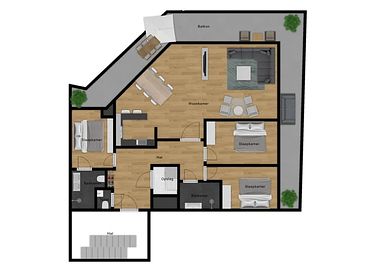 Appartement met ruim balkon en zeezicht - 11