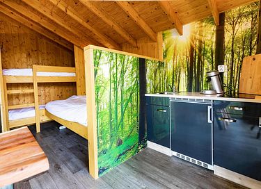 Tiny House umgeben von Wald und mit Whirlpool - 7