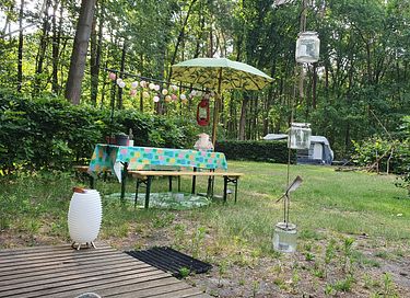 Authentieke Airstream caravan in het bos - 6