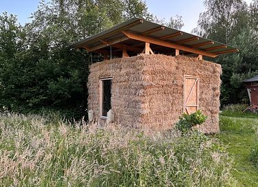 Unieke strohut in de Drentse natuur