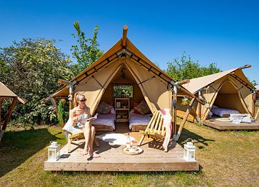 Safari tent for 2 persons at the waterfront - 7