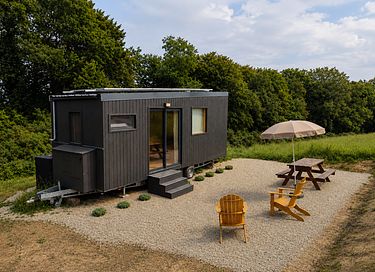 Uniek tiny house in de natuur van Bretagne