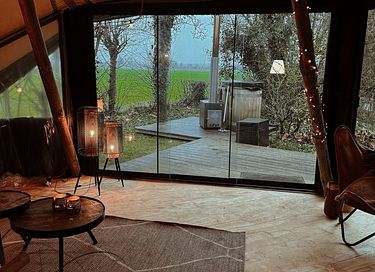 Romantische glamping tent met een hottub - 17